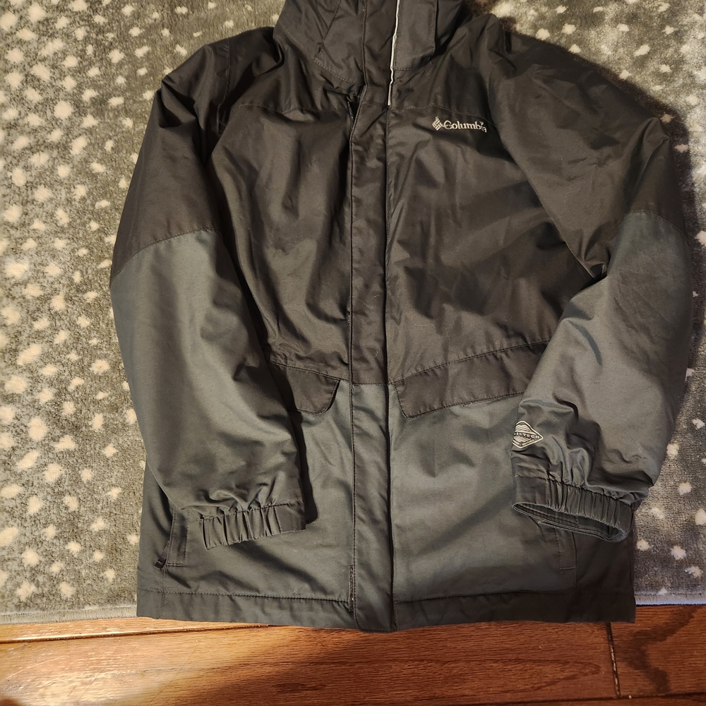 Columbia Black and Gray Jacket With Fleece Jacket Included Inside - Picture 2 of 5